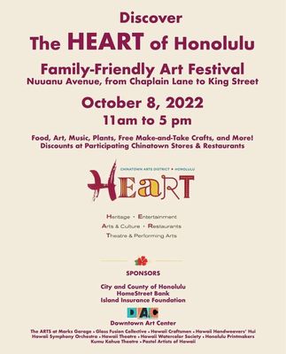 Alla Parsons Art Is PART Of HEART - Honolulu Downtown Art Festival